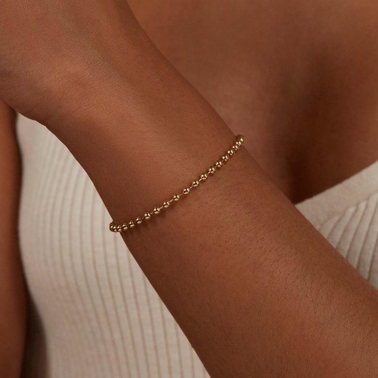 Gold Ball Chain Bracelet