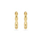 Stone and Strand 14K Yellow Gold Gold Bamboo Huggies Front Image