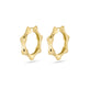 Stone and Strand 14K Yellow Gold Gold Bamboo Huggies Rear Image