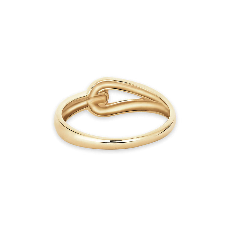 Stone and Strand 14K Yellow Gold Gold Bridle Ring Rear Image