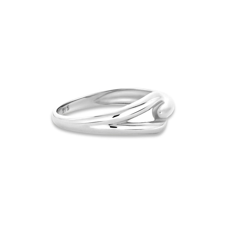 Stone and Strand 14K White Gold Gold Bridle Ring Side Image
