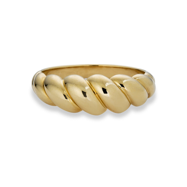 Gold Brioche Ring