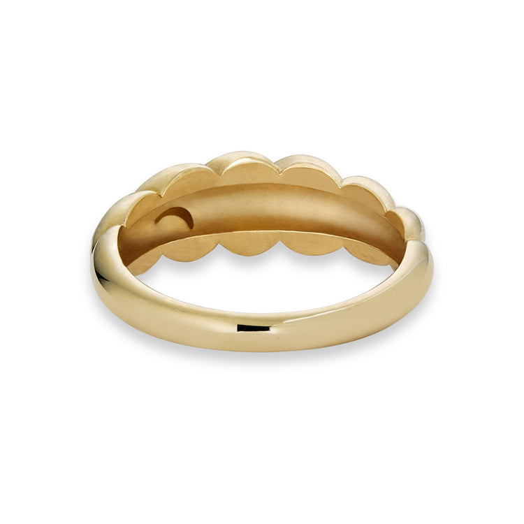 Gold Brioche Ring