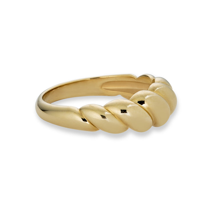 Gold Brioche Ring