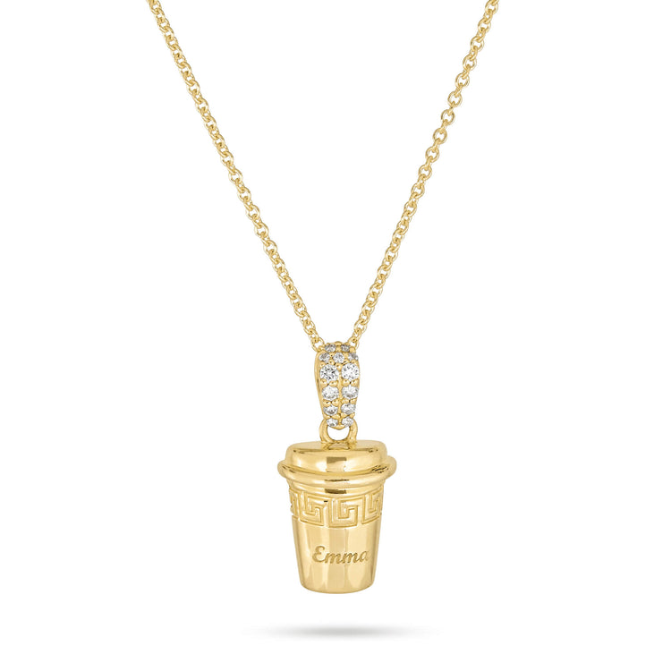 Stone and Strand 14K Yellow Gold Gold Coffee Brunch Necklace Front Image