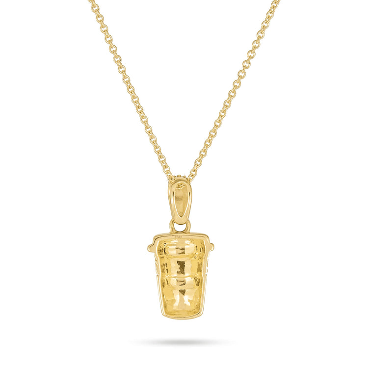 Stone and Strand 14K Yellow Gold Gold Coffee Brunch Necklace Rear Image