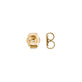 Stone and Strand 10K Yellow Gold Gold Cursive Initial Stud Backing Image