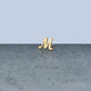 Stone and Strand 10K Yellow Gold Gold Cursive Initial Stud Editorial M Image