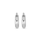 Stone and Strand 10K White Gold Gold Doughnut Hoops Front Image