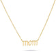 Stone and Strand 14K Yellow Gold Gold Gothic Mom Choker Necklace Front Image