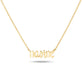 Stone and Strand 14K Yellow Gold Gold Gothic Nameplate Choker Front Image