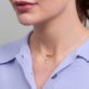 Image of 14K Yellow Gold Gold Gothic Nameplate Choker with Stone and Strand Necklaces