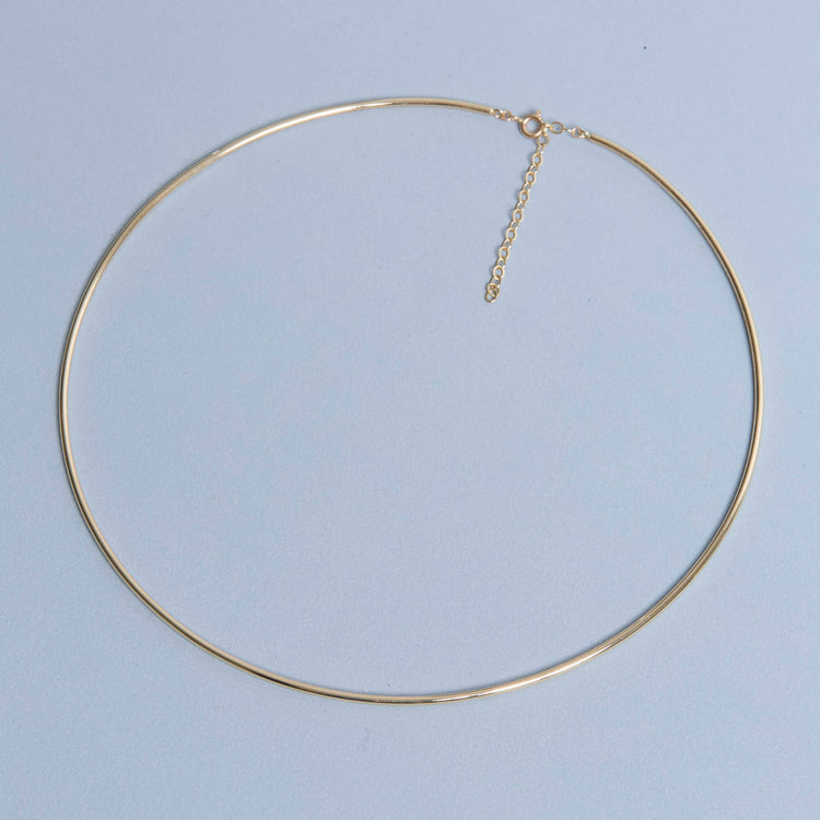 Stone and Strand 14K Yellow Gold Diana Collar Necklace Editorial Image