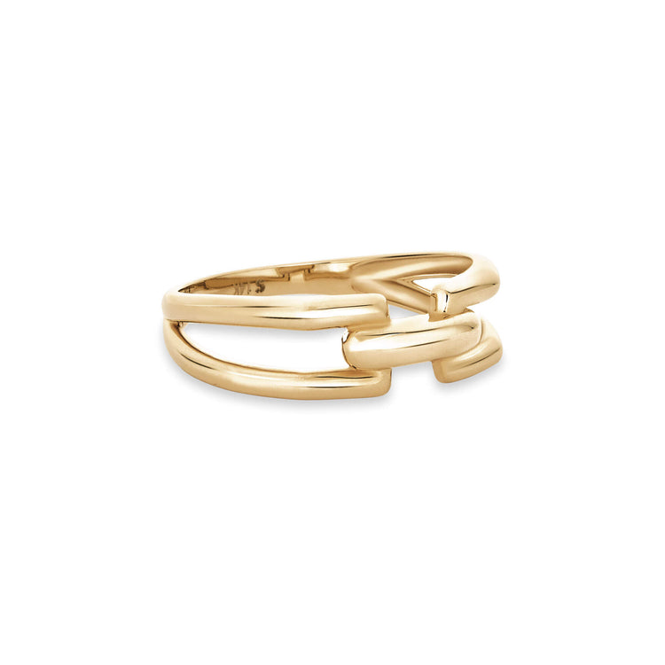 Stone and Strand 14K Yellow Gold Gold Harness Ring Side Image