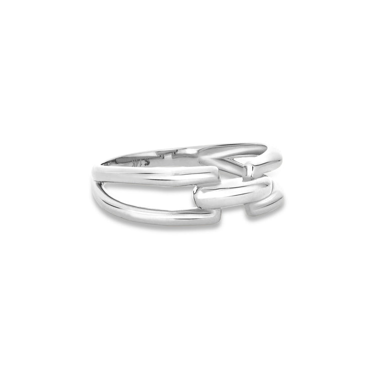 Stone and Strand 14K White Gold Gold Harness Ring Side Image