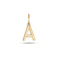 Gold Initial A Charm