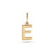 Gold Initial E Charm