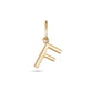 Gold Initial F Charm
