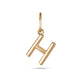 Gold Initial H Charm