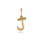 Gold Initial J Charm