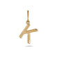 Gold Initial K Charm