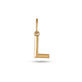 Gold Initial L Charm