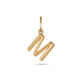 Gold Initial M Charm