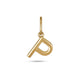 Gold Initial P Charm