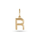 Gold Initial R Charm