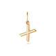 Gold Initial X Charm