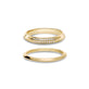 Stone and Strand 14K Yellow Gold Gold Knife Edge Stacking Set Front Image