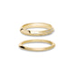Stone and Strand 14K Yellow Gold Gold Knife Edge Stacking Set Side Image
