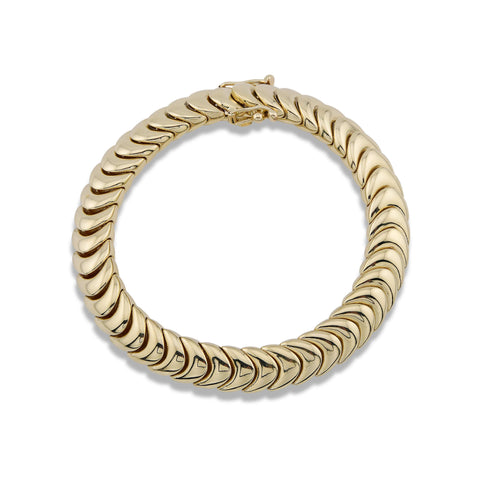Stone and Strand 14K Yellow Gold Gold La Scala Bracelet Front Image