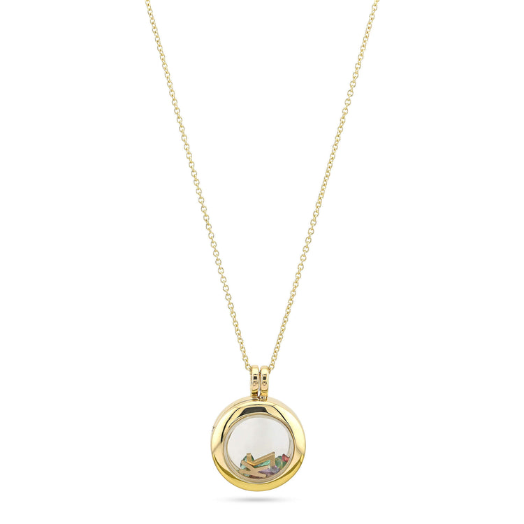 Stone and Strand 14K Yellow Gold Gold Memento Locket Necklace Front Image