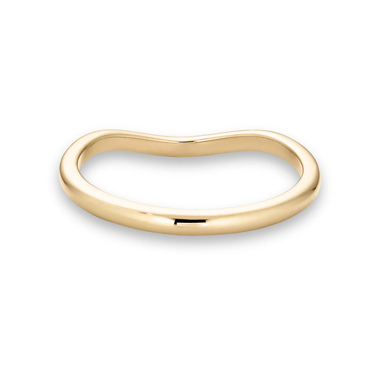 Stone and Strand 14K Yellow Gold Gold Merge Ring Rear Image