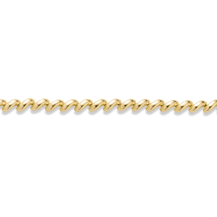 Stone and Strand 14K Yellow Gold Portofino Bracelet Close Up Image