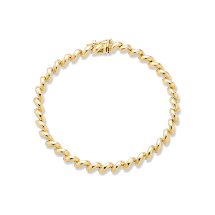 Stone and Strand 14K Yellow Gold Portofino Bracelet Front Image