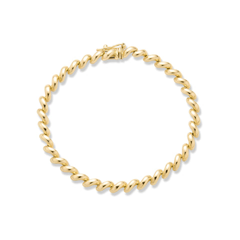 Stone and Strand 14K Yellow Gold Portofino Bracelet Front Image