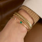 Image of 14K Yellow Gold Portofino Bracelet with Stone and Strand Bracelets