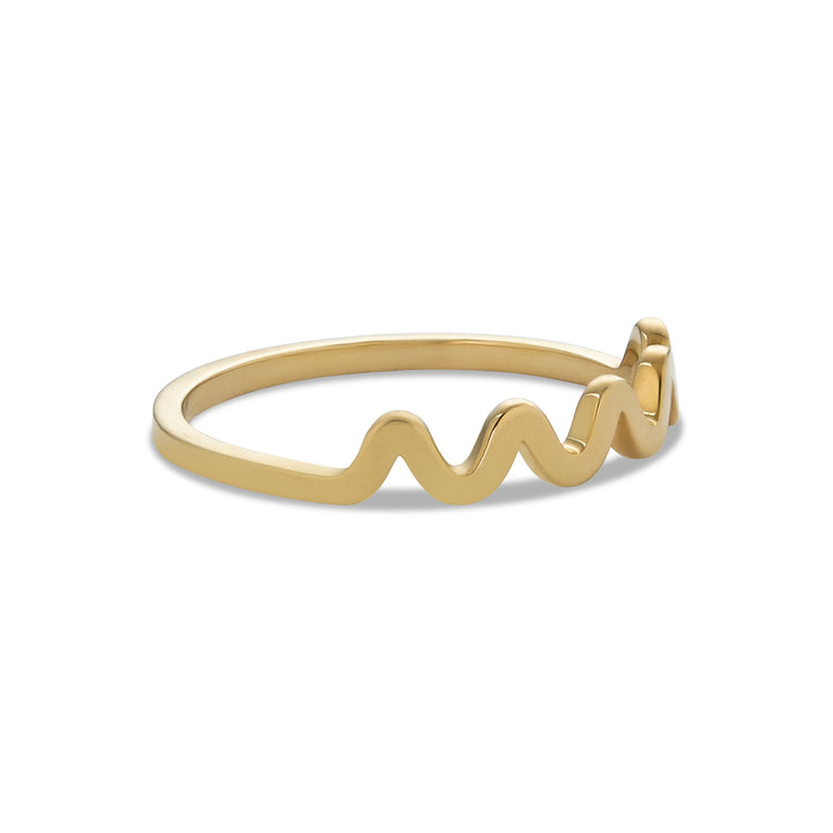 Gold Scribble Ring