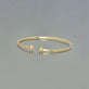 Stone and Strand 10K Yellow Gold Gold Stacker Cuff Editorial Image