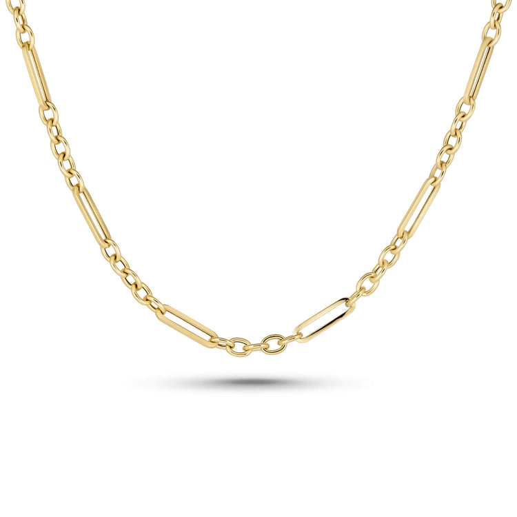 Stone and Strand 14K Yellow Gold Gold Vintage Link Pivot Chain Front Image