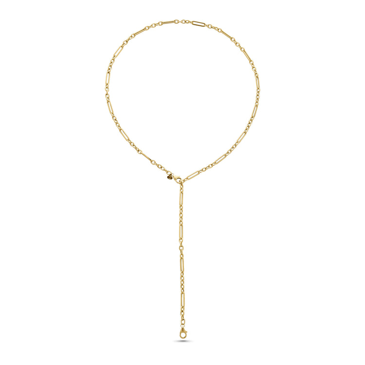 Stone and Strand 14K Yellow Gold Gold Vintage Link Pivot Chain Front Image