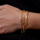 Image of 14K Yellow Gold Gold Vintage Link Pivot Chain on Models Arm