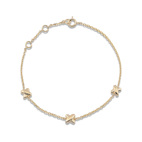 Stone and Strand 14K Yellow Gold Golden Kisses Bracelet Front Image