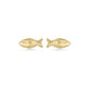 Stone and Strand 14K Yellow Gold Gone Fishing Studs Front Image