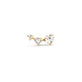 Stone and Strand 10K Yellow Gold Gradient White Topaz Climber Earrings Right Front Image