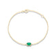 Stone and Strand 10K Yellow Gold Green Goddess Emerald Bracelet Front Image