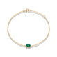 Stone and Strand 10K Yellow Gold Green Goddess Emerald Bracelet Front Image