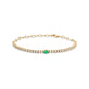 Green Goddess Tennis Bracelet